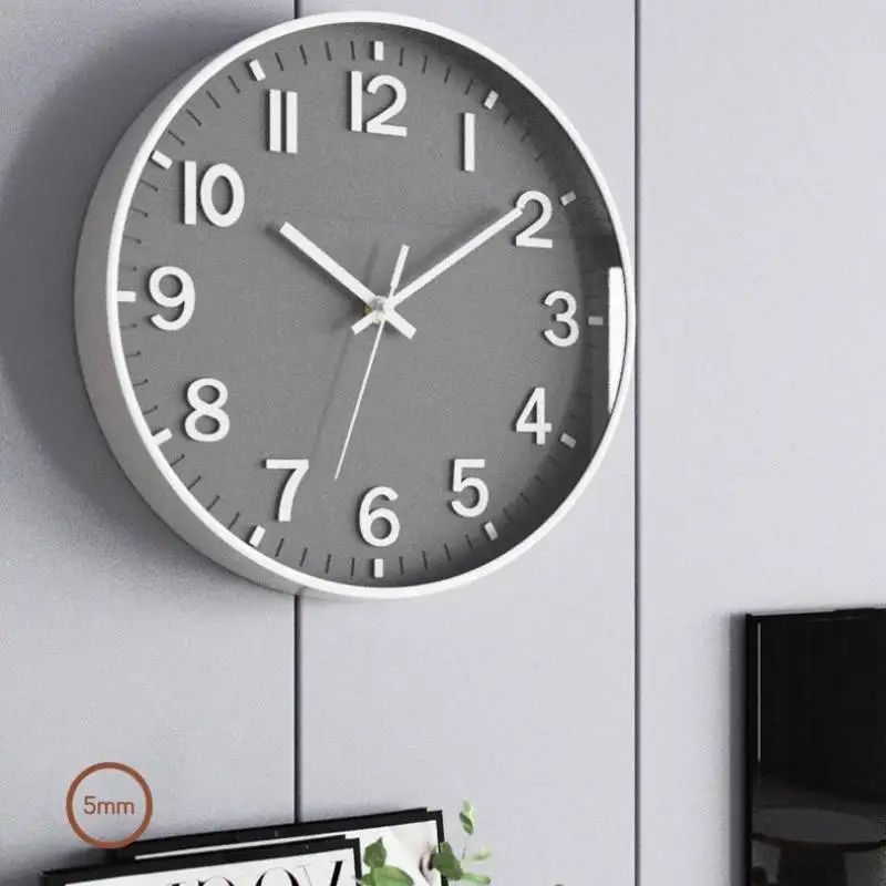 Cheap Modern Red Wall Watch Quiet Decoration Design Luxury Wall Watch Living Room Bedroom Orologio Da Parete Decor Items Home