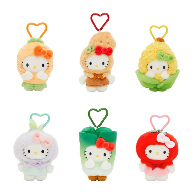 Newest Anime Cute HelloKitty Plush Toys Kawaii Keychain Cartoon Backpack Small Pendant Decoration Boys Holiday Gifts