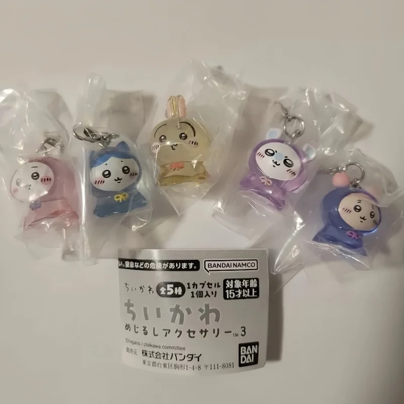 

Bandai Authentic Chiikawa Vol 3 Gashapon Umbrella Hanging Pendant Keychain Hachiware Usagi Cartoon Bag Charm Water Bottle Decor