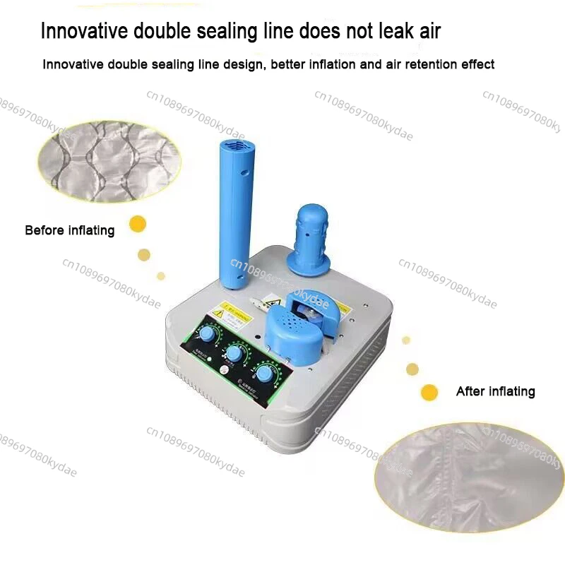 Film Inflator Portable Film Inflatable Bag Inflator Air Cushion Machine Quick Packaging