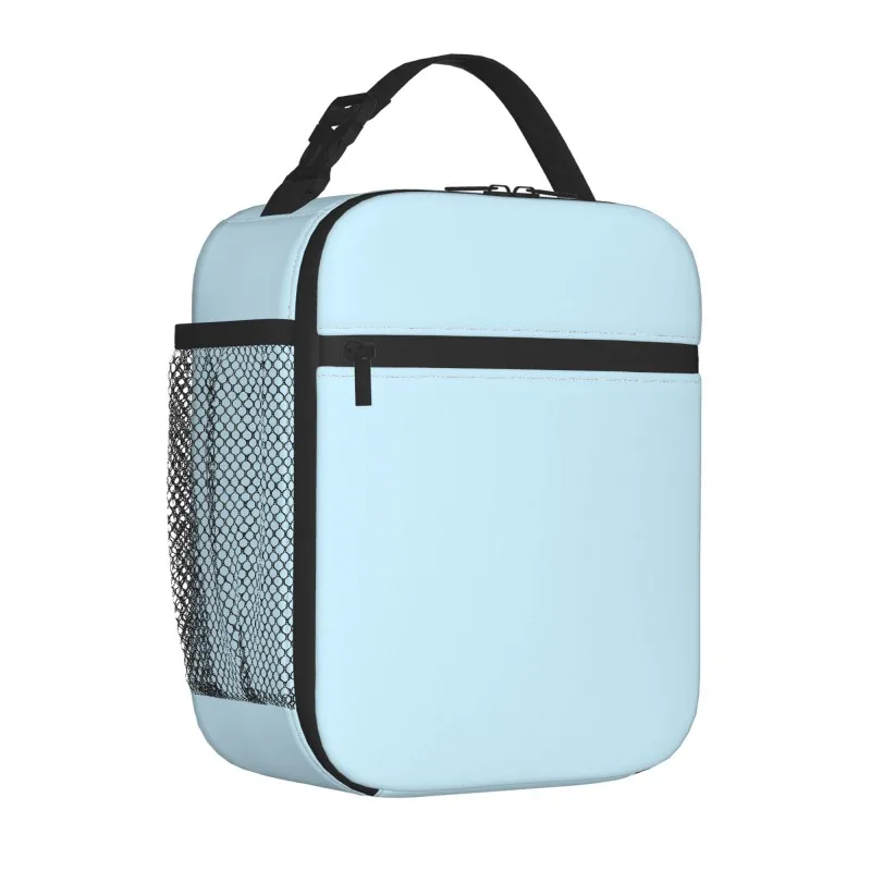 Blue Lunch Bags Insulated Lunch Box Lunchbox for Teens Boys Girls Women Men Premium Thermal Tote Cooler with Side Pockets