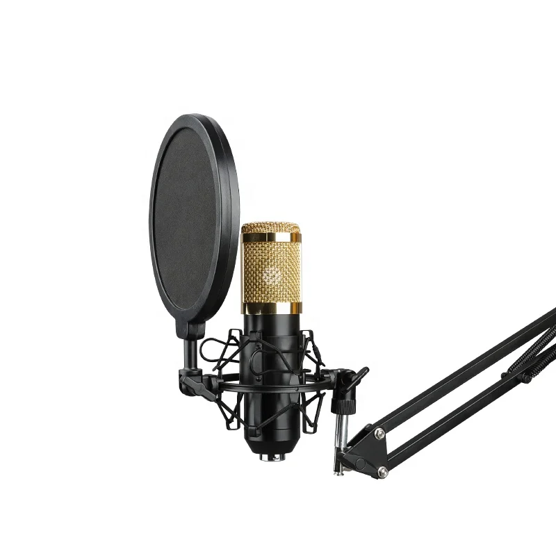 Bm-900 الهاتف المحمول الكمبيوتر لايف شبكة كاريوكي مكثف ميكروفون تسجيل مرساة السلكية ميكروفون مجموعة بطاقات الصوت