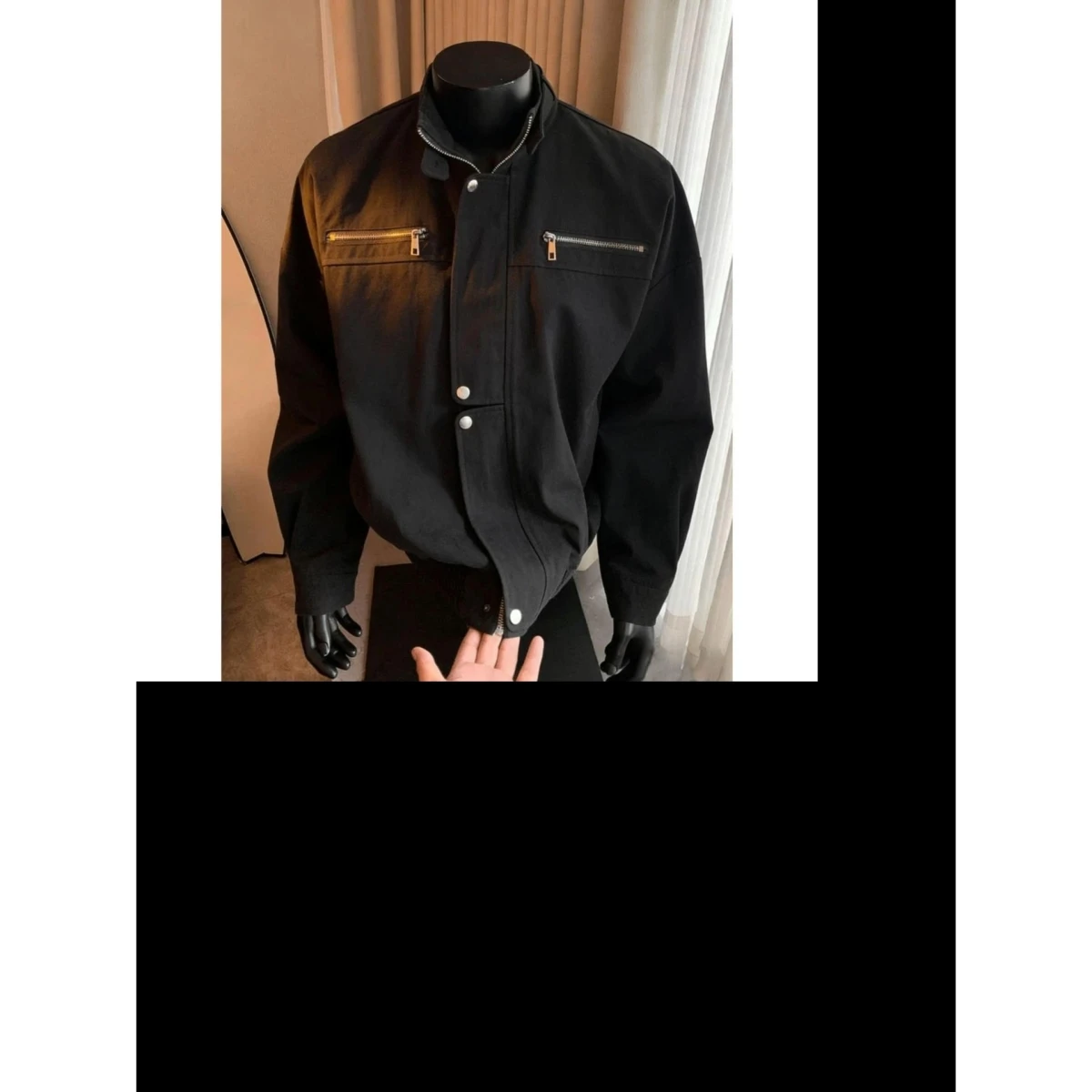 

American Barn Style Stand Collar Workwear Jacket Unisex Spring Autumn Casual Versatile Trendy Loose Fit Outerwear