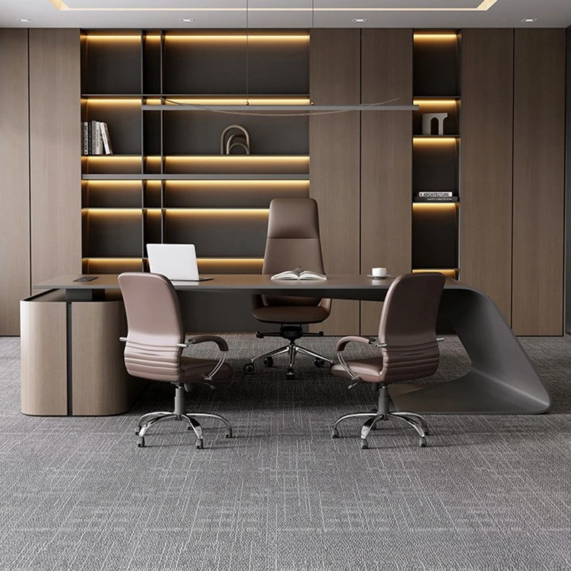 Painted Boss Table Light Luxury High-end President Table Simple Modern Chairperson's Office Single Desk
