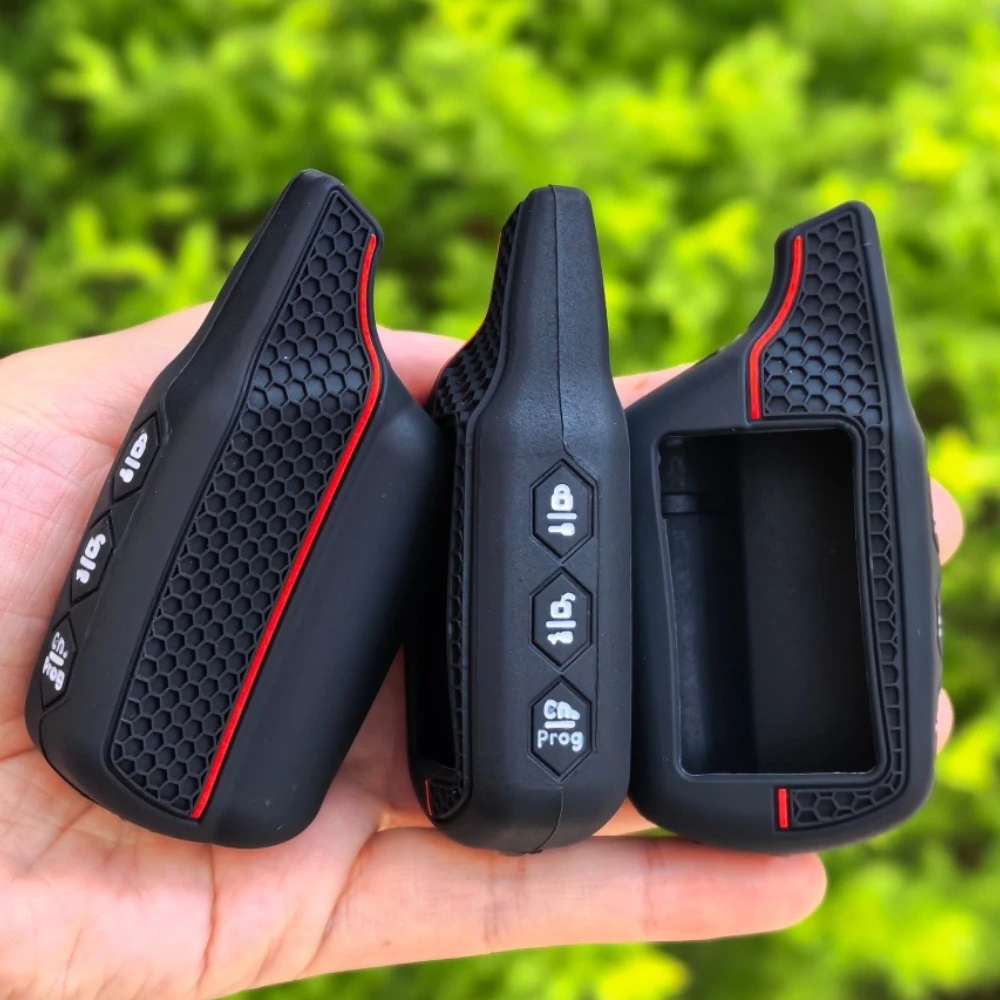 Key Cover B9 LCD Silicone Case For Starline B9/B91/B6/B61/A91/A61/V7 2 Way car alarm system LCD Keychain Car Remote Cover