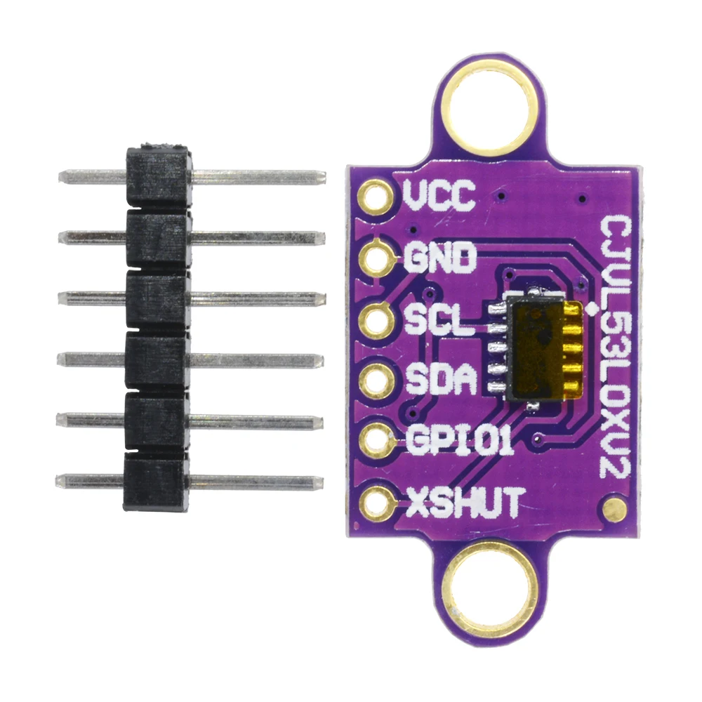 VL53L0X Time-of-Flight (ToF) Laser Ranging Sensor Breakout 940nm GY-VL53L0XV2 Laser Distance Module I2C IIC 25MM*10.7MM