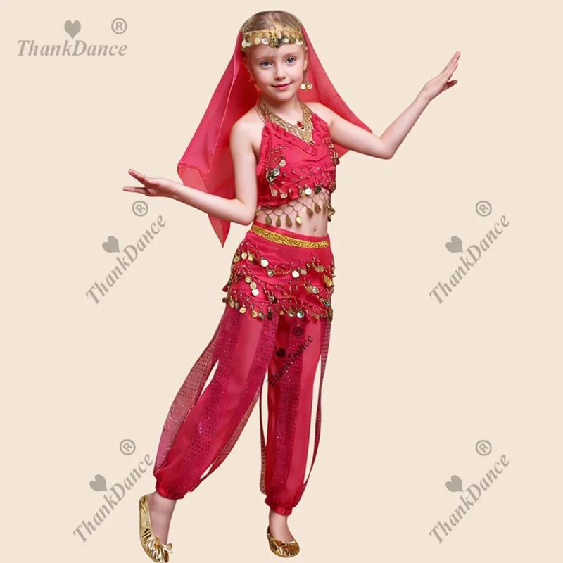 Strój do tańca orientalnego dla dziewczynki, kostium do tańca brzucha dla dzieci, kostiumy do tańca brzucha dla dziewcząt, kostiumy sceniczne, kostiumy do tańca brzucha dla dzieci