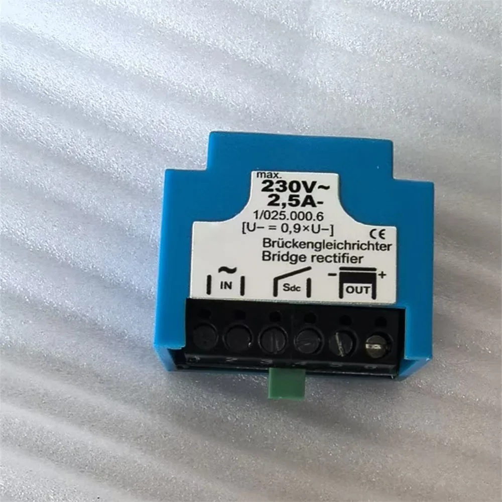 1/025.000.6 Bridge Rectifier Module 230VAC 2.5A Electromagnetic Brake Built-in Surge Suppression Circuit for Lifting Machine