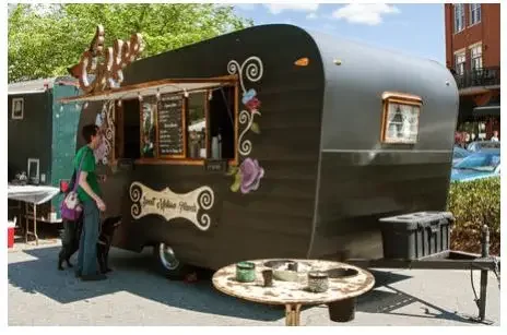 High Quality Mobile Cater Fast Coffee Airstream Food Trailer Truck with Pizza Oven Vintage for Sale in Usa