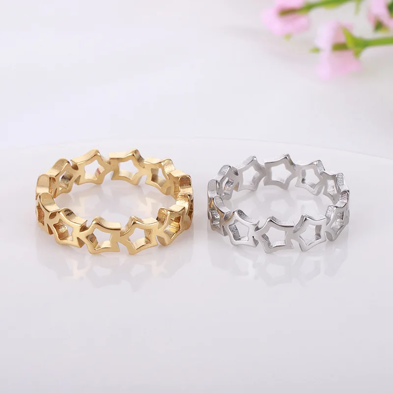 Stainless Steel Fashion Women\'s Open Enclose Leaf Rings Girls Botanical Women Knuckle Leaves Rings Wedding Party ins Jewelry