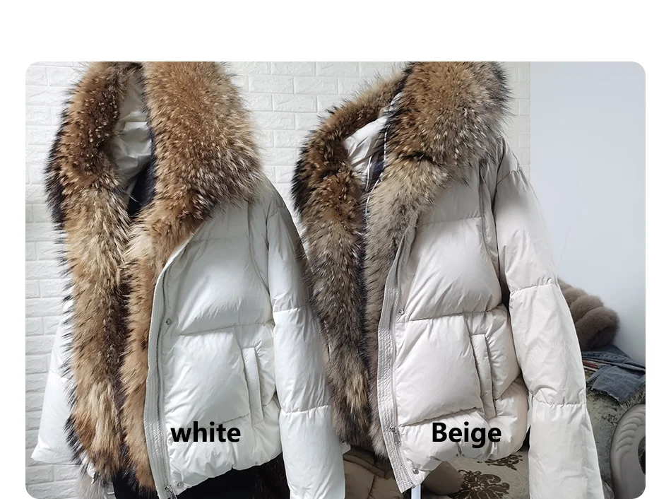 2026 MAOMAOKONG White Duck Down Jacket Winter Women
