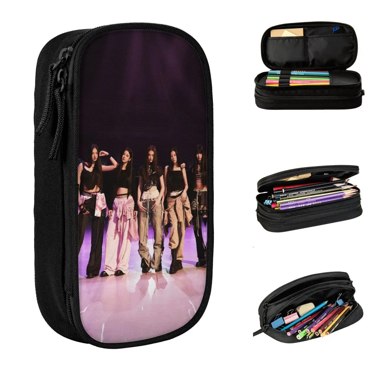 

Meovv Kpop K-pop Girls Group Accessories Pen Box Large-capacity School Accessories Pen Case Perfect Gifts