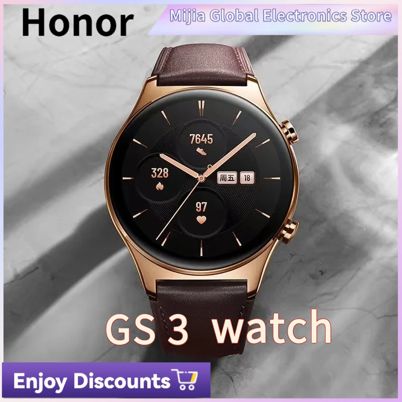 Original Honor Watch GS3 Smart Sports Phone Bluetooth Call Sleep Monitoring Waterproof Accurate Positioning