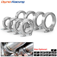 SUS 304 Upgraded Exhaust V Band Clamp Iron Flange Kit Male and Female Flange 2''/2.25''/2.5''/2.75''/3''/3.25''/3.5''/3.75''/4''