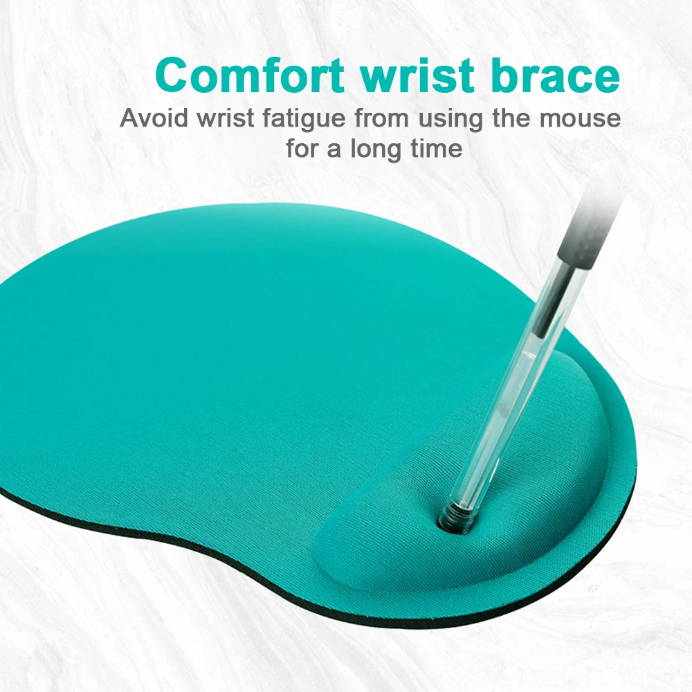 Comfort Solid Color Mouse Pad EVA Wristband Comfortable Mice Mat For Game Computer PC Laptop Gaming Pad Valentine's Day Gift