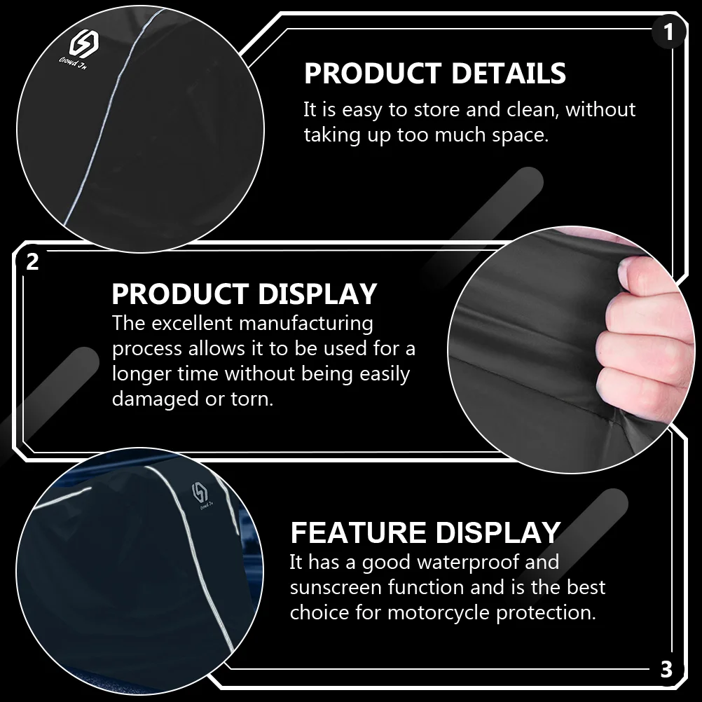Waterproof Motorcycle Cover Dustproof Motorbike Protector for Electromobile Rain Outdoor Storage Anti Rust UV