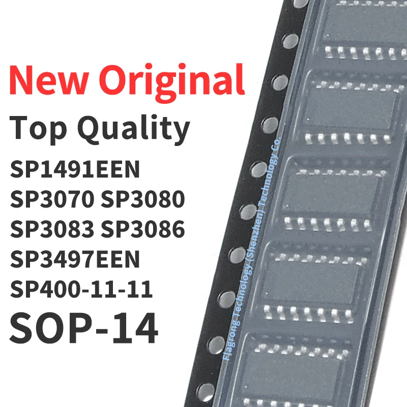 10 Pieces SP1491EEN SP3070EEN SP3080EEN SP3083EEN SP3086EEN SP3497EEN SP400-11-11 SOP-14 Chip IC New Original