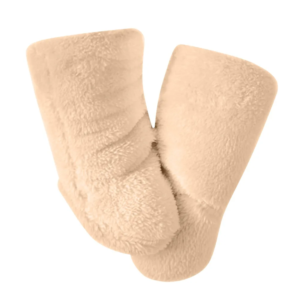 

Повседневные утолщенные носки для новорожденных, однотонные противоскользящие детские грелки для ног, теплые детские носки-тапочки, зимние