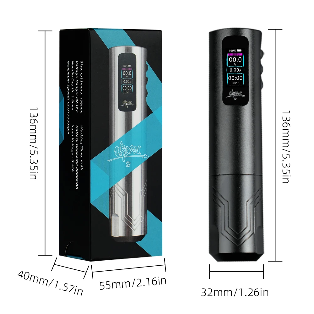 

Wireless Tattoo Machine for Beginners Professional Wireless Tattoo Gun Tattoo Pen Machine 2000mAh Power Supply for Tattoo Artist