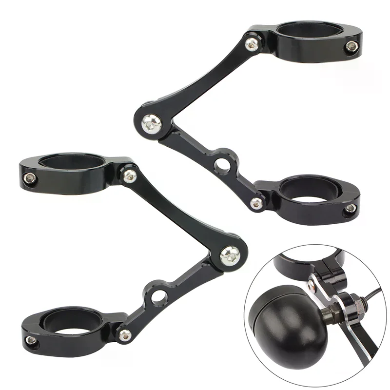 Motorcycle Headlight Bracket Mount Clamp 39mm-41mm CNC Fork Tube Spotlight Holder For Harley Cafe Racer Chopper Bobber Universal
