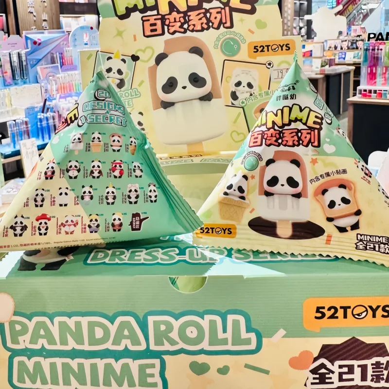 

52 игрушки Слепая коробка Игрушки Panda Roll Minime Универсальная серия Слепая коробка Kawaii Mystery Box Модель панды Кукла Детские игрушки Рождественский подарок