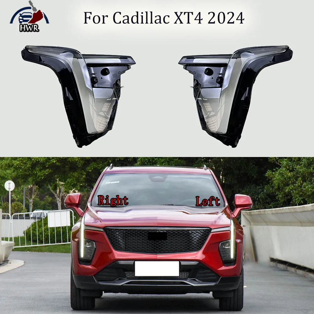 

Для Cadillac XT4 2024 корпус противотуманных фар прозрачная лампа налобный фонарь замена оригинальных линз из оргстекла