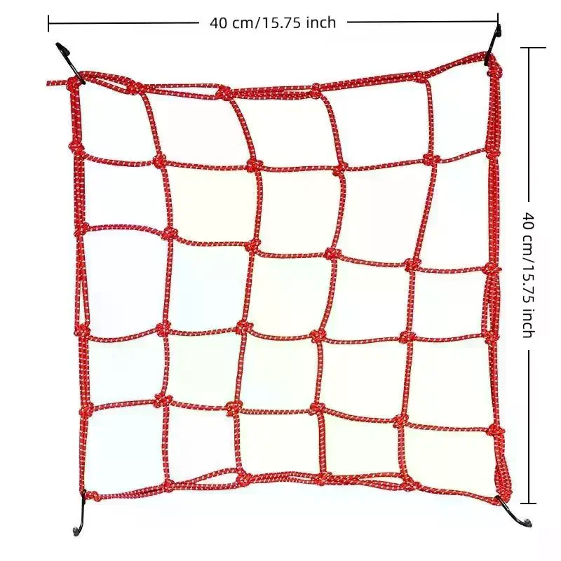 Motorcycle Helmet Cargo Net Night Reflective High Elasticity Easy Storage For Motorbike Ebike Bicycle Riding view 4