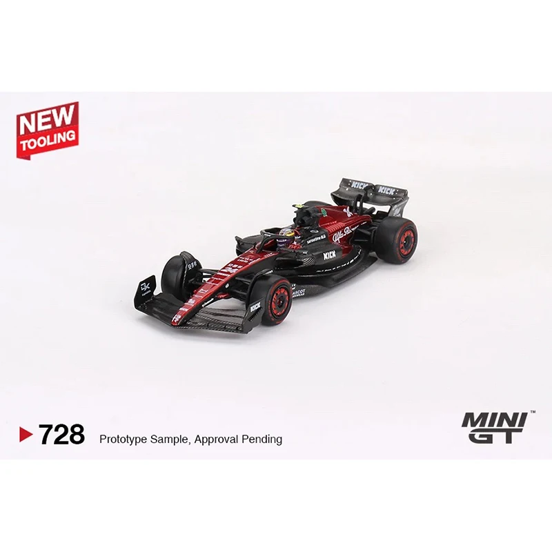 MINIGT 728 In Stock 1:64 Alfa C43 #24 2023 F1 Australia Diecast Diorama Model Collection Miniature Toys