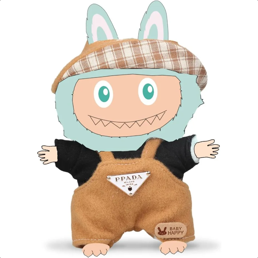 

Clothes for Dolls Accories Stylish Kawaii Dr Clothing Outfit Set ropa for 17cm Doll No Doll Included (SET9)