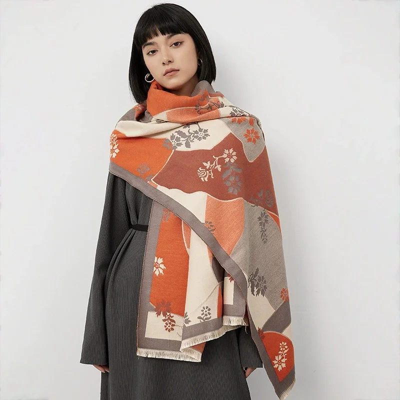 

Women Thick Warm Winter Blanket Brand Cashmere Scarf Female Luxury Quality Shawl Wrap Bufanda New Poncho Echarpe Pashmina Stoles