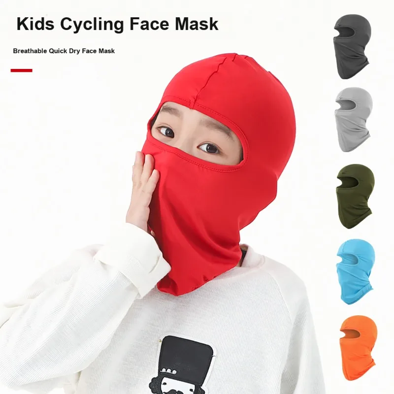 Kids Outdoor Cycling Face Mask Head Cover Autumn Winter Windproof Sports Headscarf Liner for Bicycle Riding