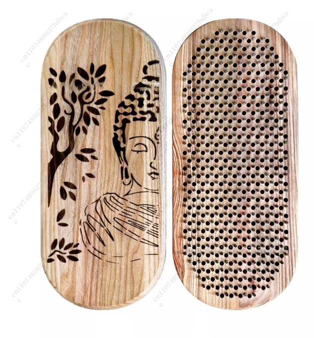 

Wooden Yoga Meditation Foot Pedal Board, Yoga Practice Acupuncture Massage Relaxation Board