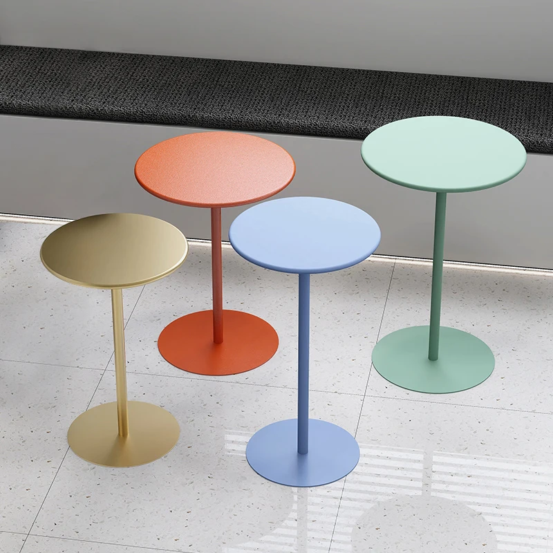 Modern Simple Network Red Table Milk Tea Shop Counter Small Round Table Conference Negotiation Reception Table Chair Combination