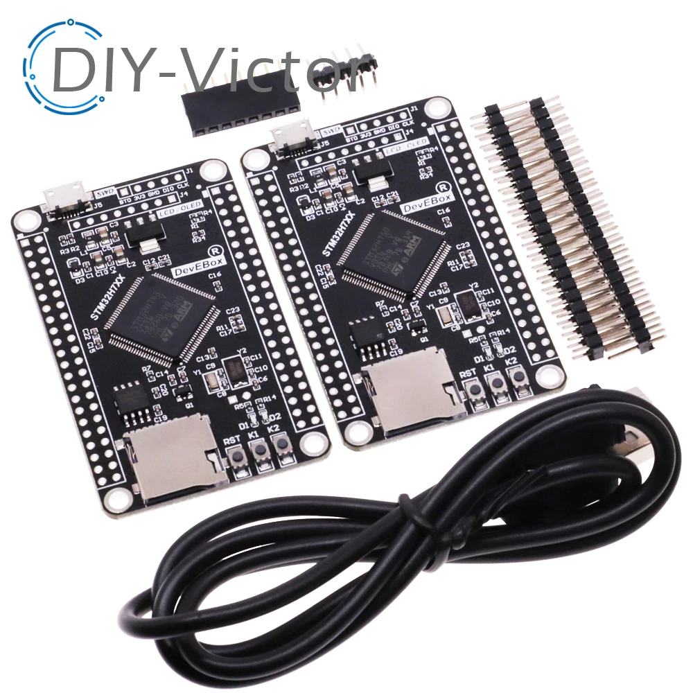 Imagem -03 - Placa Sistema Tft Desenvolvimento Interface m7 Núcleo Board Cabo Usb Stm32h750vbt6 Stm32h743vit6 Stm32h7