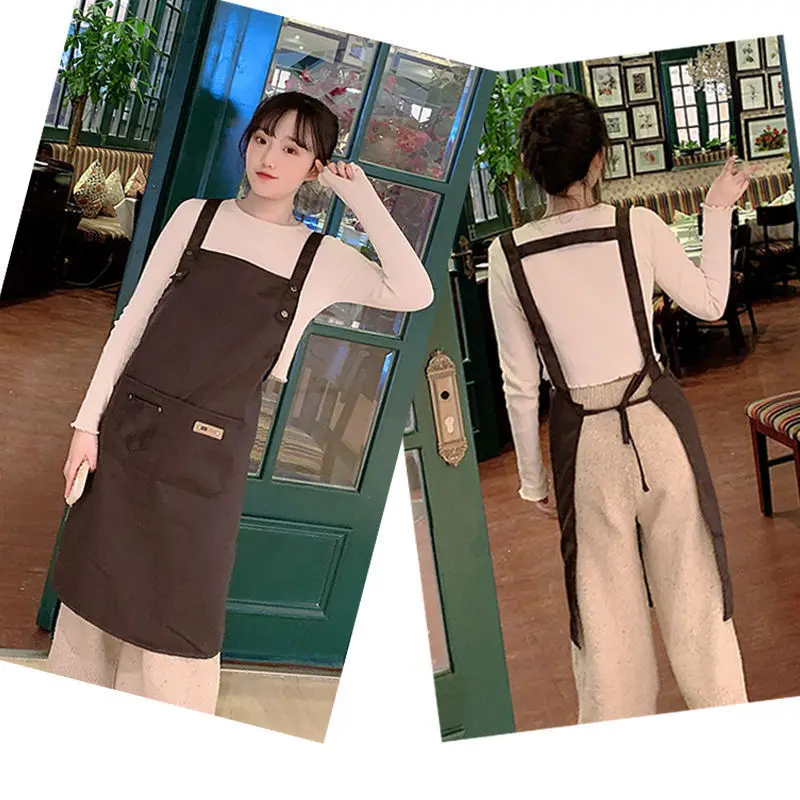 

Apron Home Kitchen Waterproof and Oil Proof Catering Work Meal Coveralls Apron Kitchen Kitchen Accessories