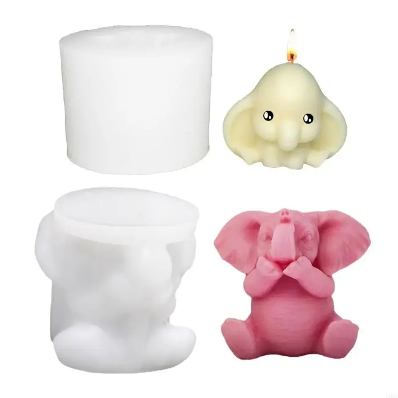 

CORD Elephant Figurines Silicone Mold Silicone Texture for Handmade Ornaments Holiday
