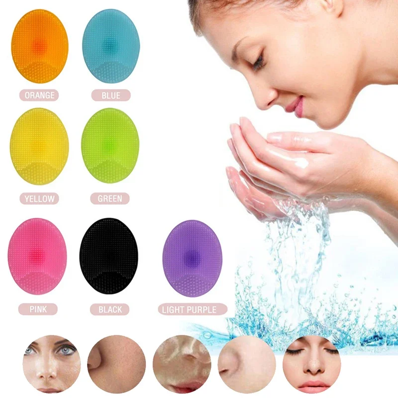 Silicone Face Cleansing Brush Facial Deep Pore Skin Care Scrub Cleanser Tool 1pcs Mini Beauty Soft Deep Cleaning Exfoliator