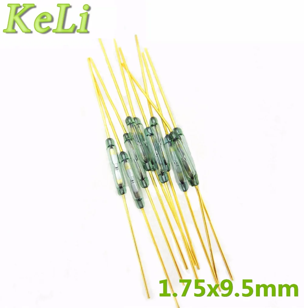 100pcs MKA10110 Reed Switch 1.75x9.5mm Green Glass Normally Open Contact For Sensors 100% Original