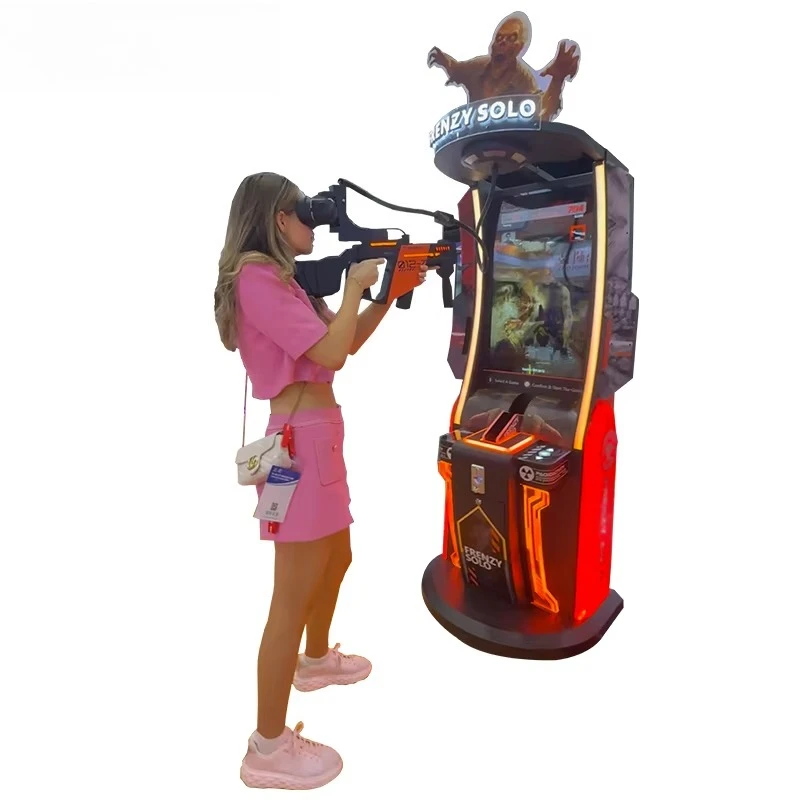VR Shooting Simulator 2026 New One Person 5D 12D 9D Virtual Reality Arcade Games  Motion Platform Indoor 3D Game Machine