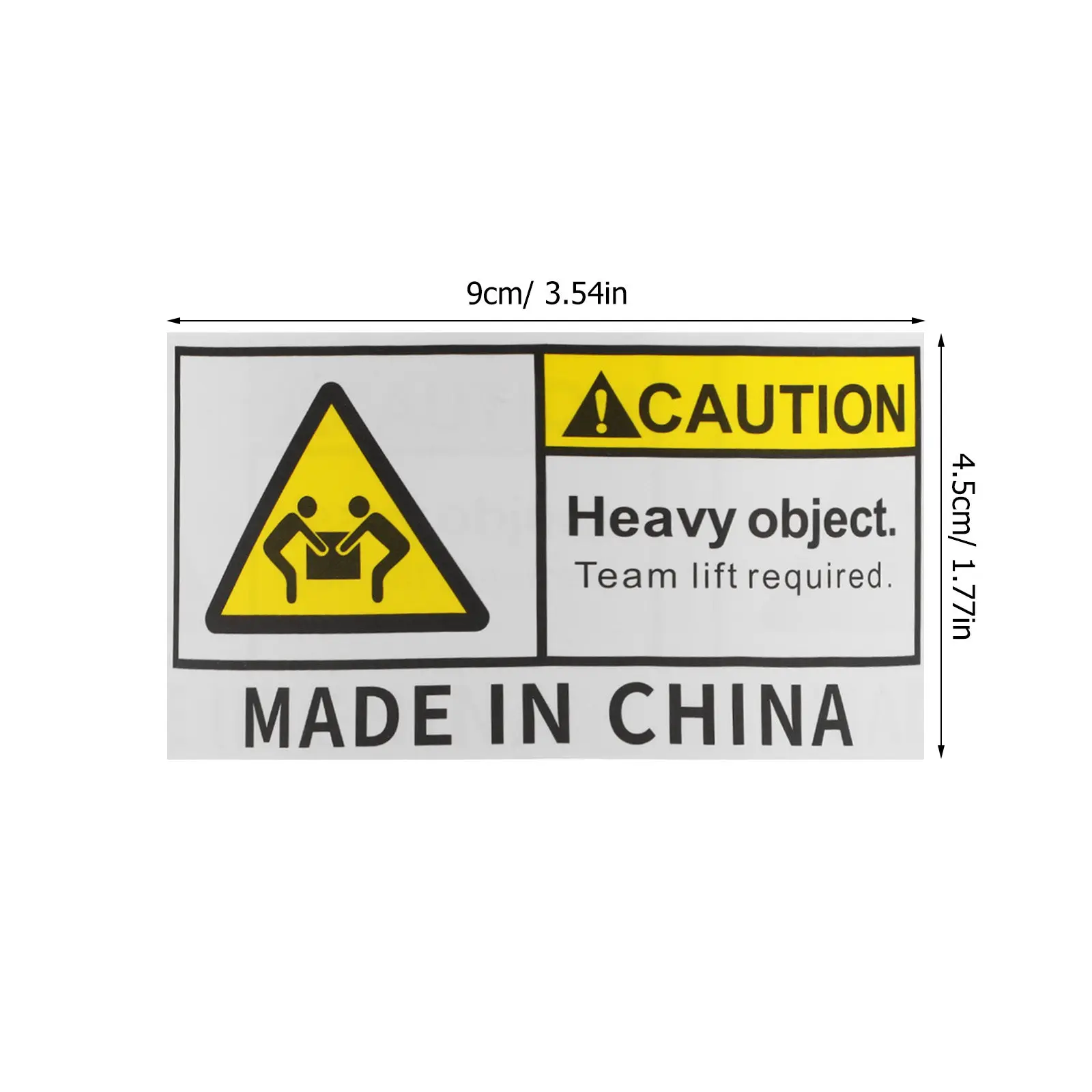 Heavy Duty Caution Stickers – 500 Sheets Team Lift Required Labels for Warehouse, Shipping & Moving Safety