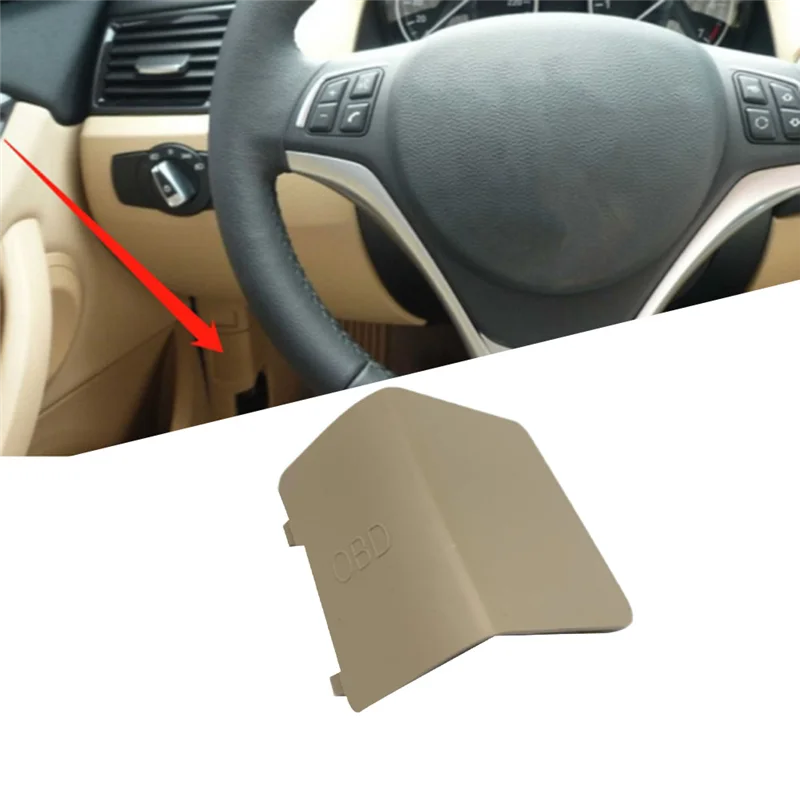 51439125298 Car Interior OBD Plug Cover Panel Trim for BMW 1 Series E81 E82 E84 X1 Car Accessories LHD