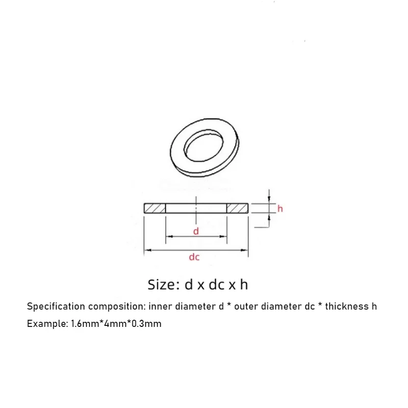 20-200pcs PE Nylon White Transparent Flat Washer Insulation Gasket Sealing Ring Flat Washer M2 M3 M3.5 M4 M5 M5.8 M6-M22