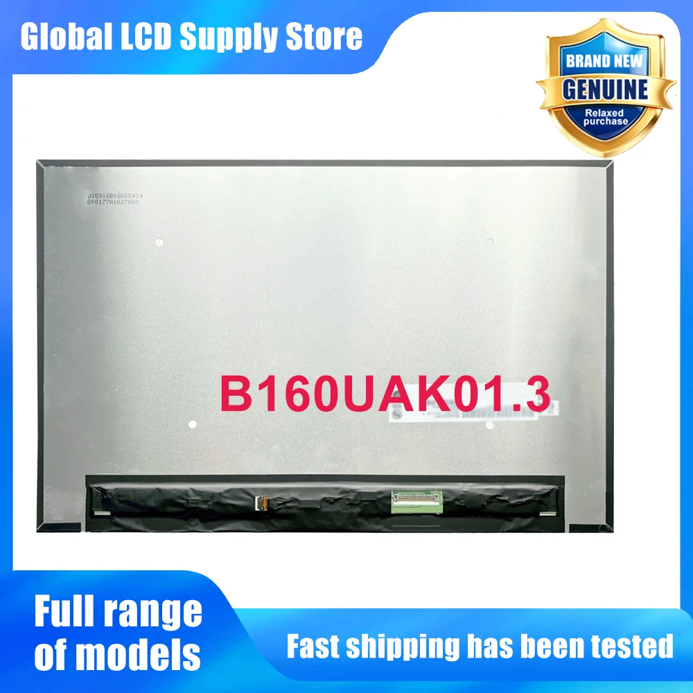 B160UAK01.3 16.0 inch Laptop Lcd Screen Wuxga 10 Ips Panel Touchscreen Wled Backlit for Notebook Repair Replacement Assembly