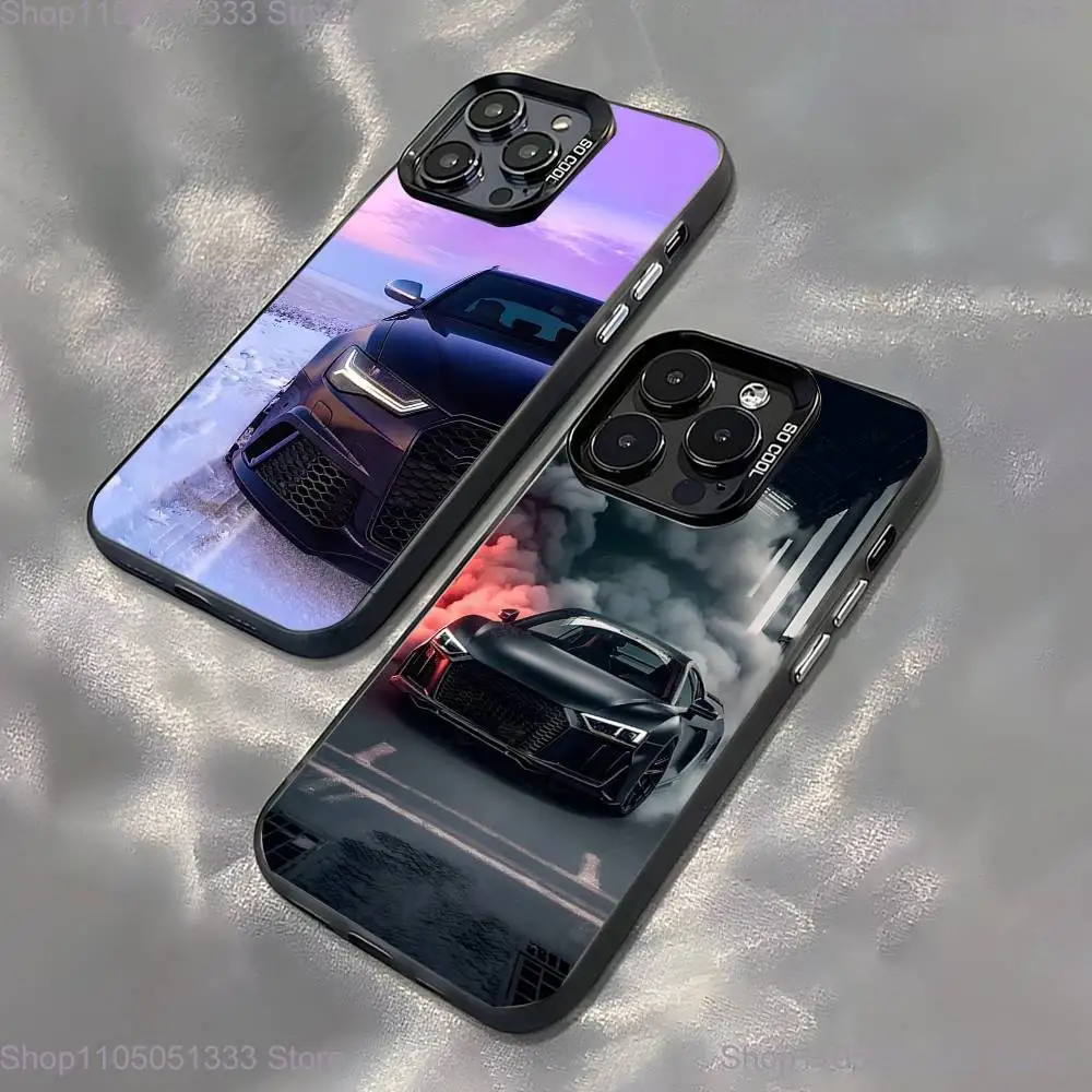 

Sport Cool A-Audis-S Car Phone Case For iPhone 16,15,14,13,12,11,Pro,XS,Max,Plus,Mini,SE Black Candy Matte Shockproof Cover