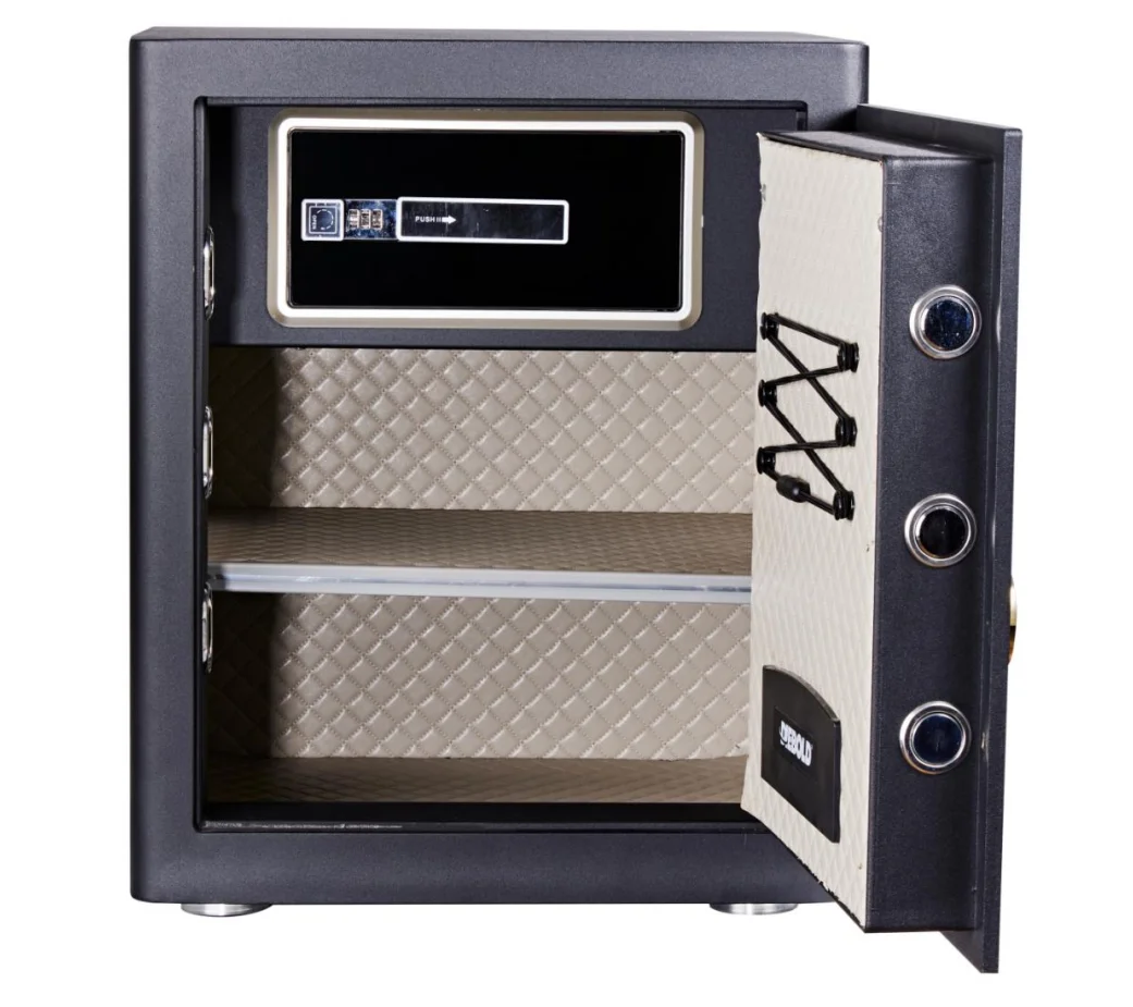 

High Quality All-Steel Anti-Theft Safe Box Safe Household Safe for Office Hotel Valuables Storage Box With Three-tier Partition