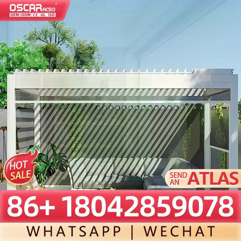 Outdoor Clear PVC Zip Track Blinds Manual Motorized Zip Screen Roller Blinds for Patio Garden Balcony Rolling Blind