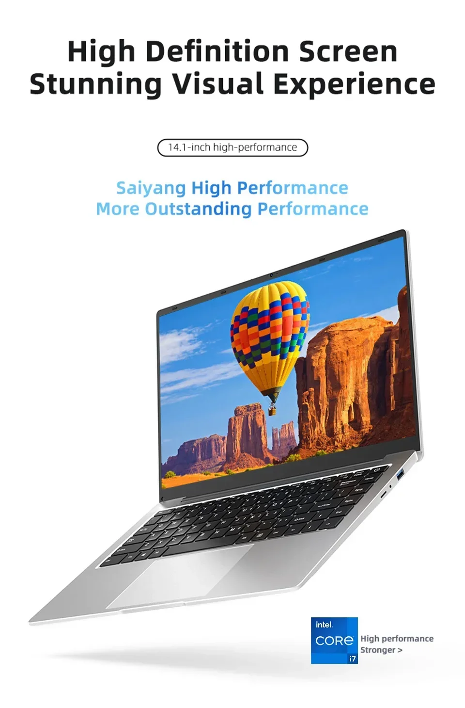 2026 14.1" Portable Windows 11 Laptops Computer Intel Core I7-8650U 12GB RAM 1TB 2TB SSD Laptops Office Study Notebook PC