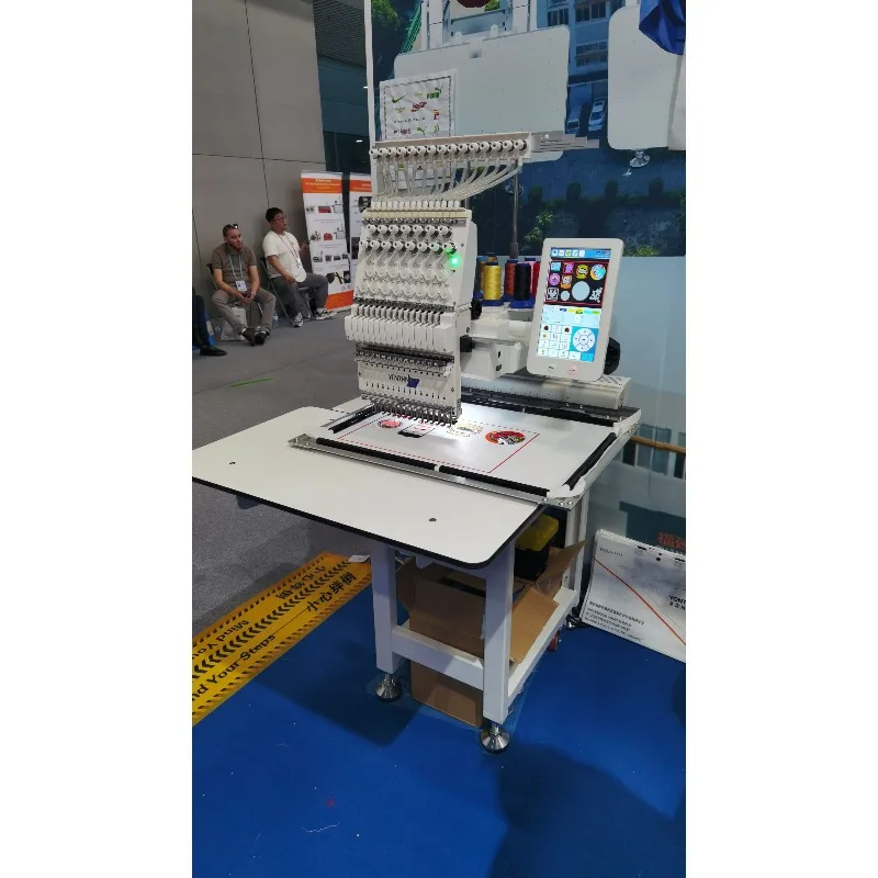 Customized Similar One Head Entrepreneur Embroidery Machine For Snapback Hat Custom Embroidery Logo Apparel 3D Puff Embroidery