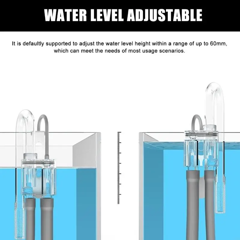   Aquarium Skimmers With Anti Overflow Design For Easy Water Exchange In Fish Tanks