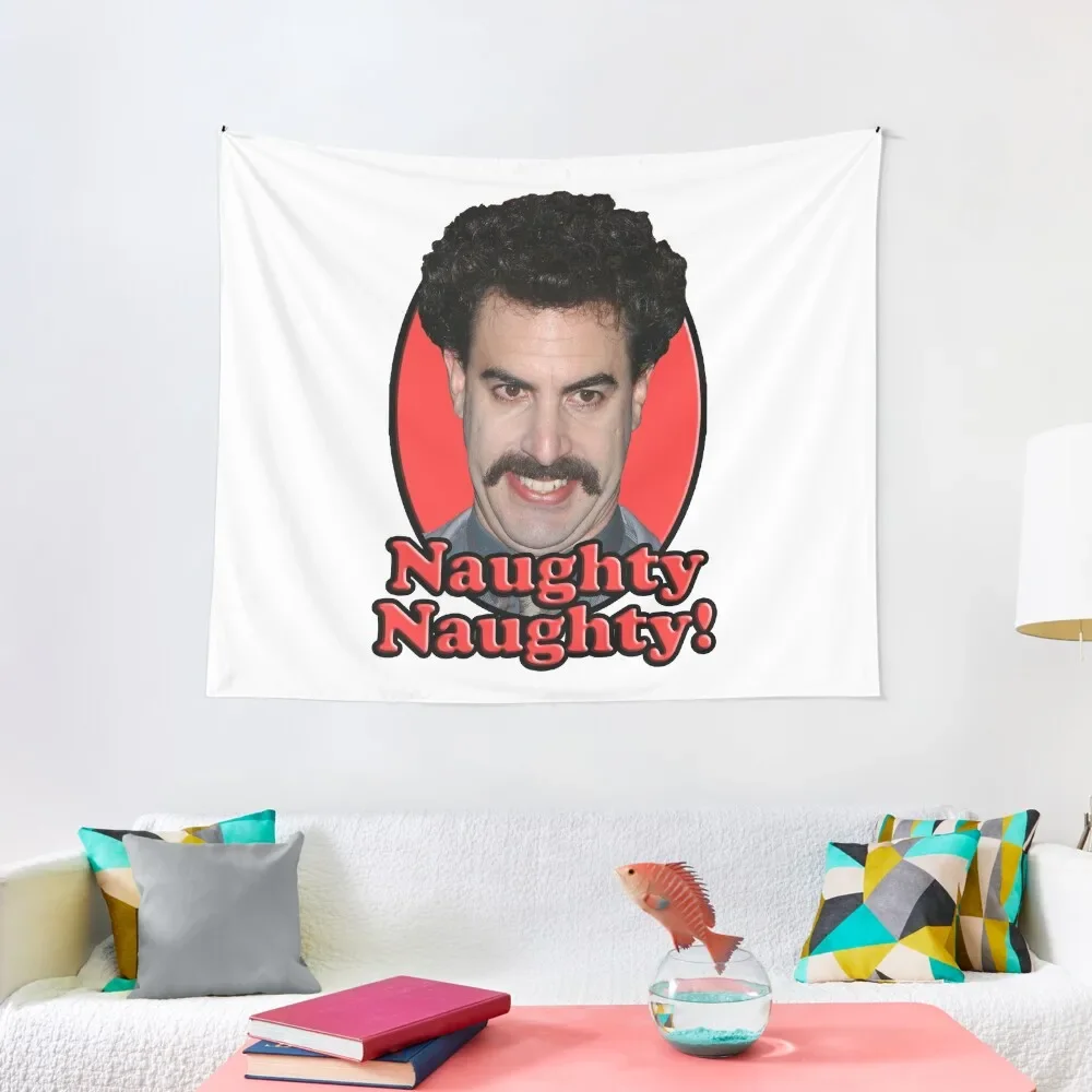 Borat, Naughty Naughty Tapestry Mushroom Decor Home Tapestry